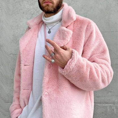 Herren Fleecejacke Kuschelig Warm mit Taschen