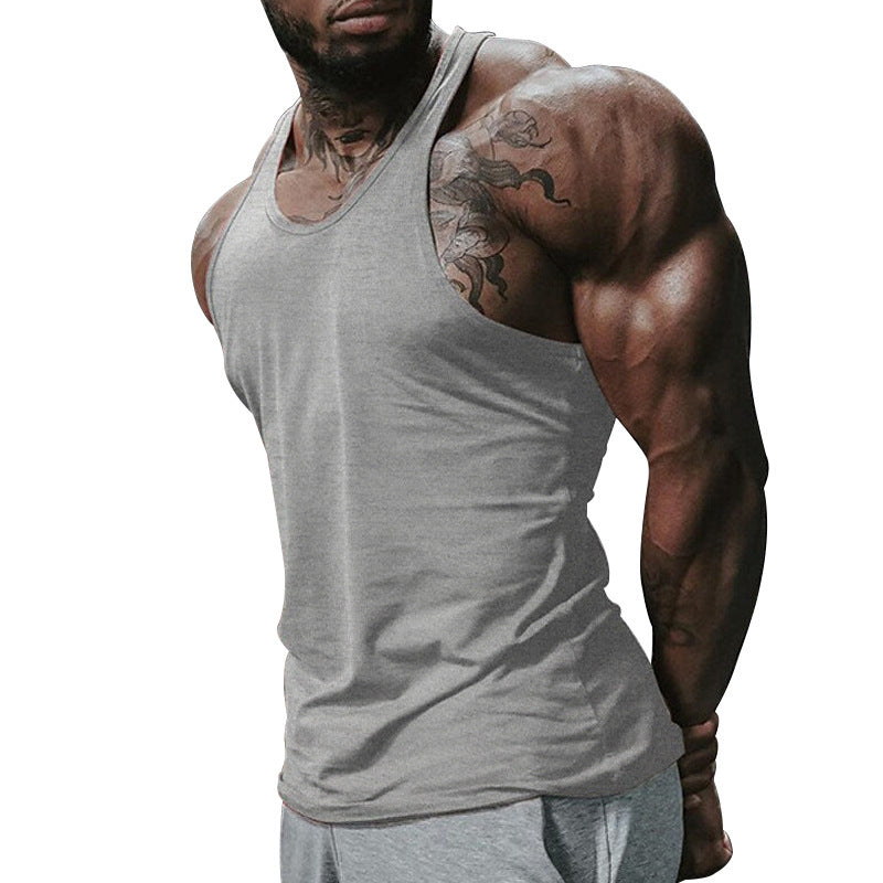 Herren Fitness Tanktop Atmungsaktiv Leicht Racerback