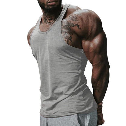 Herren Fitness Tanktop Atmungsaktiv Leicht Racerback