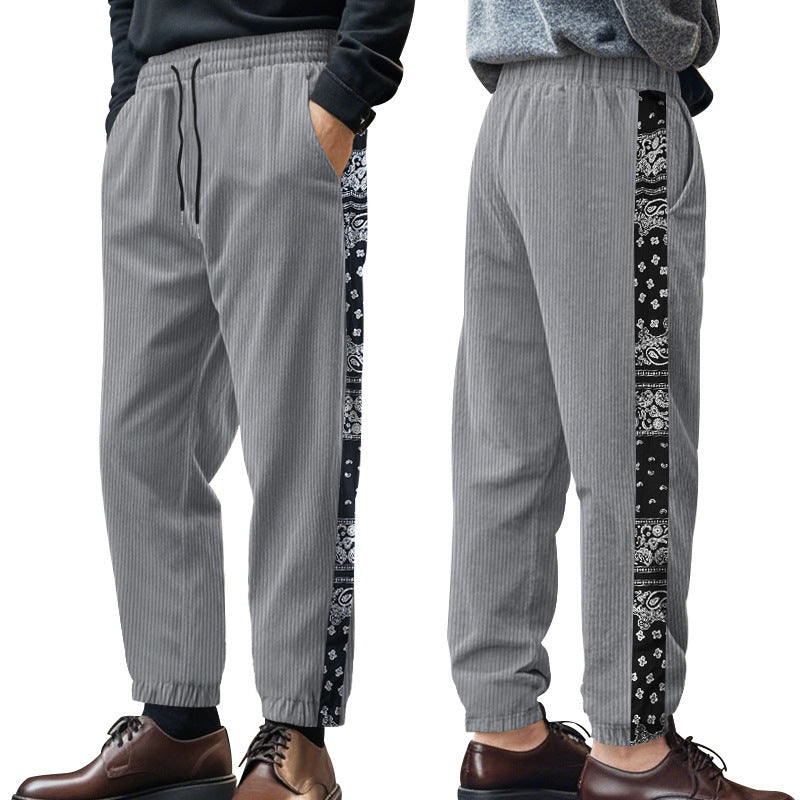 Herren Freizeithose Bandana-Design Modern Casual Hose