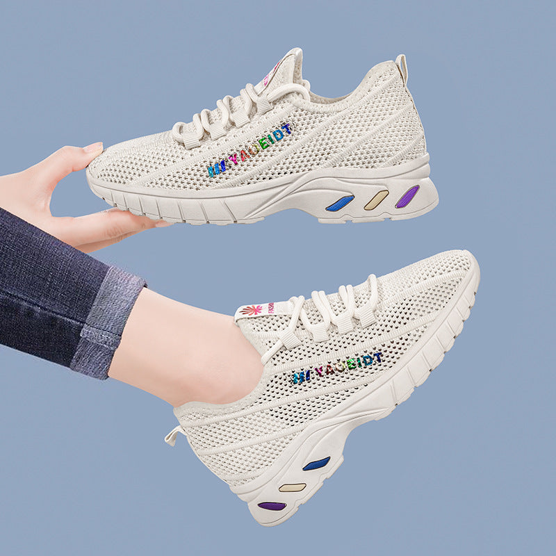 Damen Sportschuhe Freizeitschnürer Atmungsaktiv Elastisch - BerlinGlamour