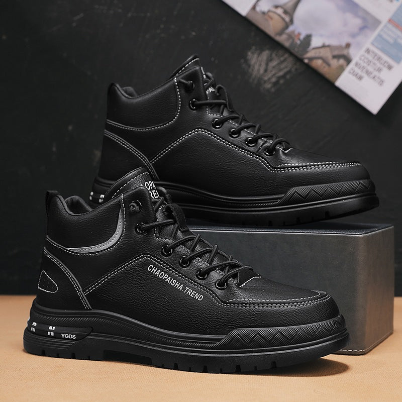 Damen Schnürboots Robust Winterstiefel Modisch