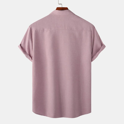 Herren Kurzarmhemd Modern Lässig Slimfit