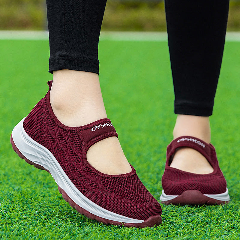 Damen Sportpumps Leicht Bequem Elastisch