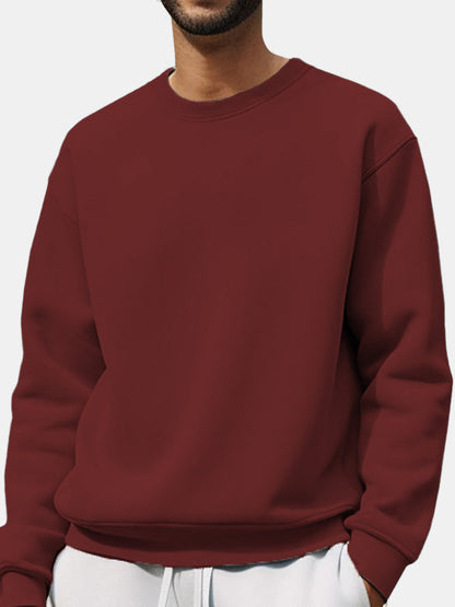 Herren Sweatpullover Lässig Oversized Schultern Cut-Out