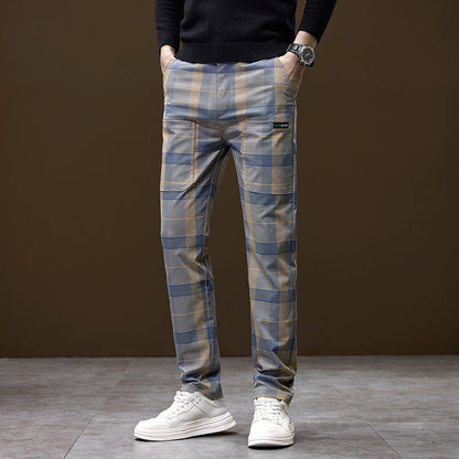 Herren Karohose Modern Komfort Schnitt Elastisch
