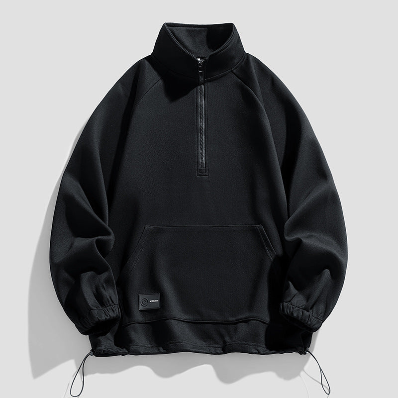 Herren Pullover Langarm Kurzreißverschluss Modern - BerlinGlamour
