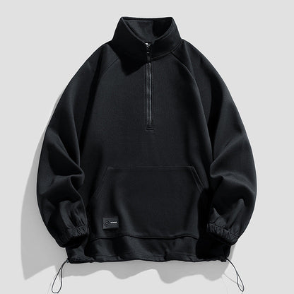 Herren Pullover Langarm Kurzreißverschluss Modern - BerlinGlamour