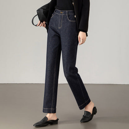 Damen Hose Hochgeschnitten Slim Fit Stoffhose - BerlinGlamour
