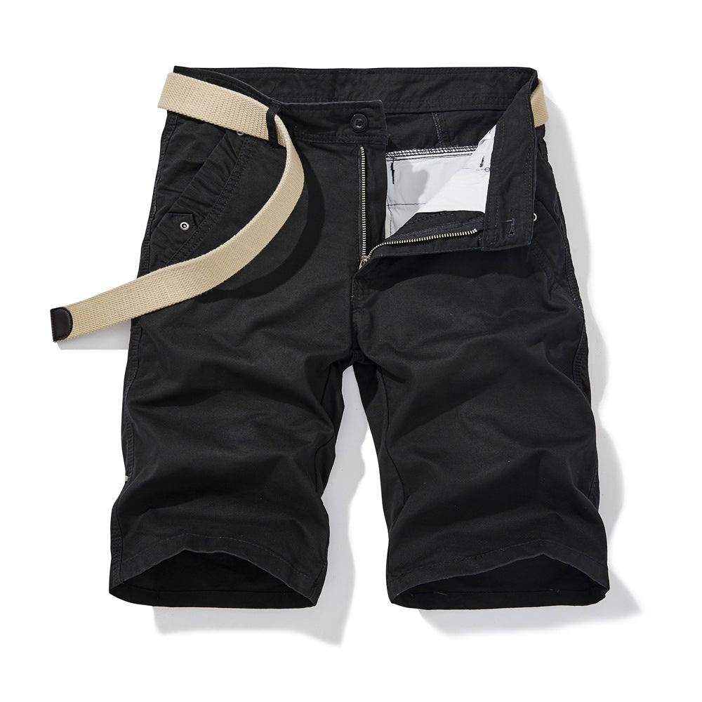 Herren Shorts Cargo Bequem Verstellbar Mit Taschen