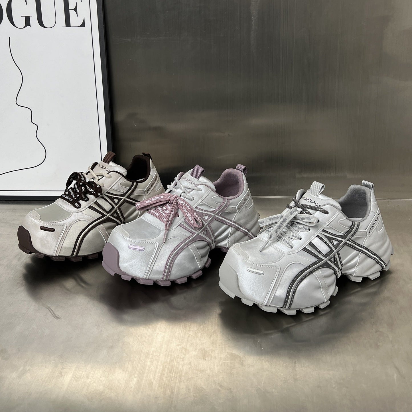 Damen Laufschuhe Sportlich Atmungsaktiv Robust