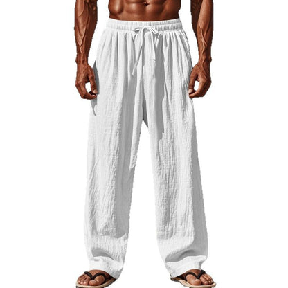Herren Strandhose Bequem Elastisch mit Taschen