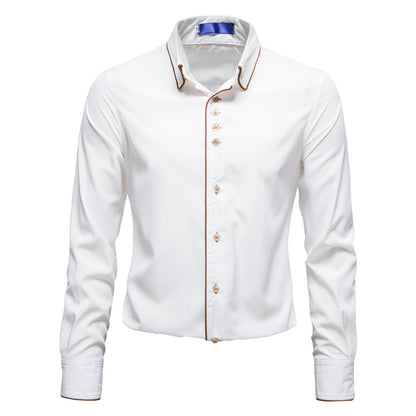 Herren Hemd Elegantes Design mit Kontrast