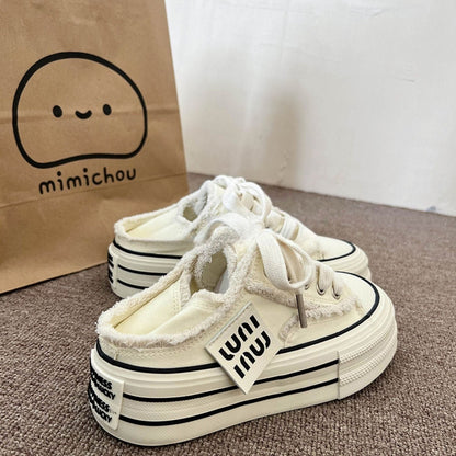 Damen Sneaker Sportschuh Flauschig Trendig Blocksole