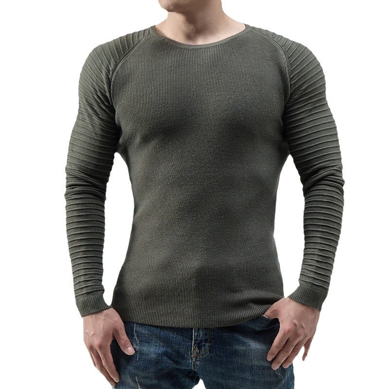 Herren Pullover Langarm Strukturiert Modern Berlin