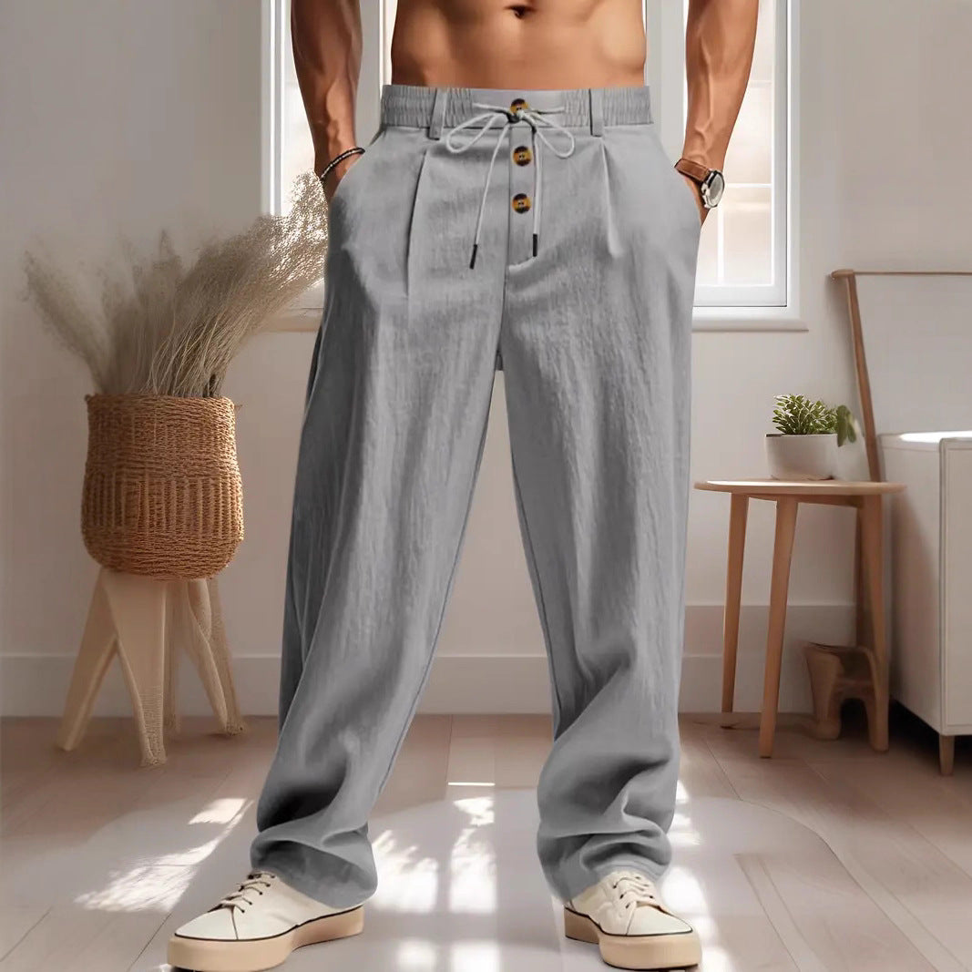 Herren Hose Lockere Stilvolle Freizeithose
