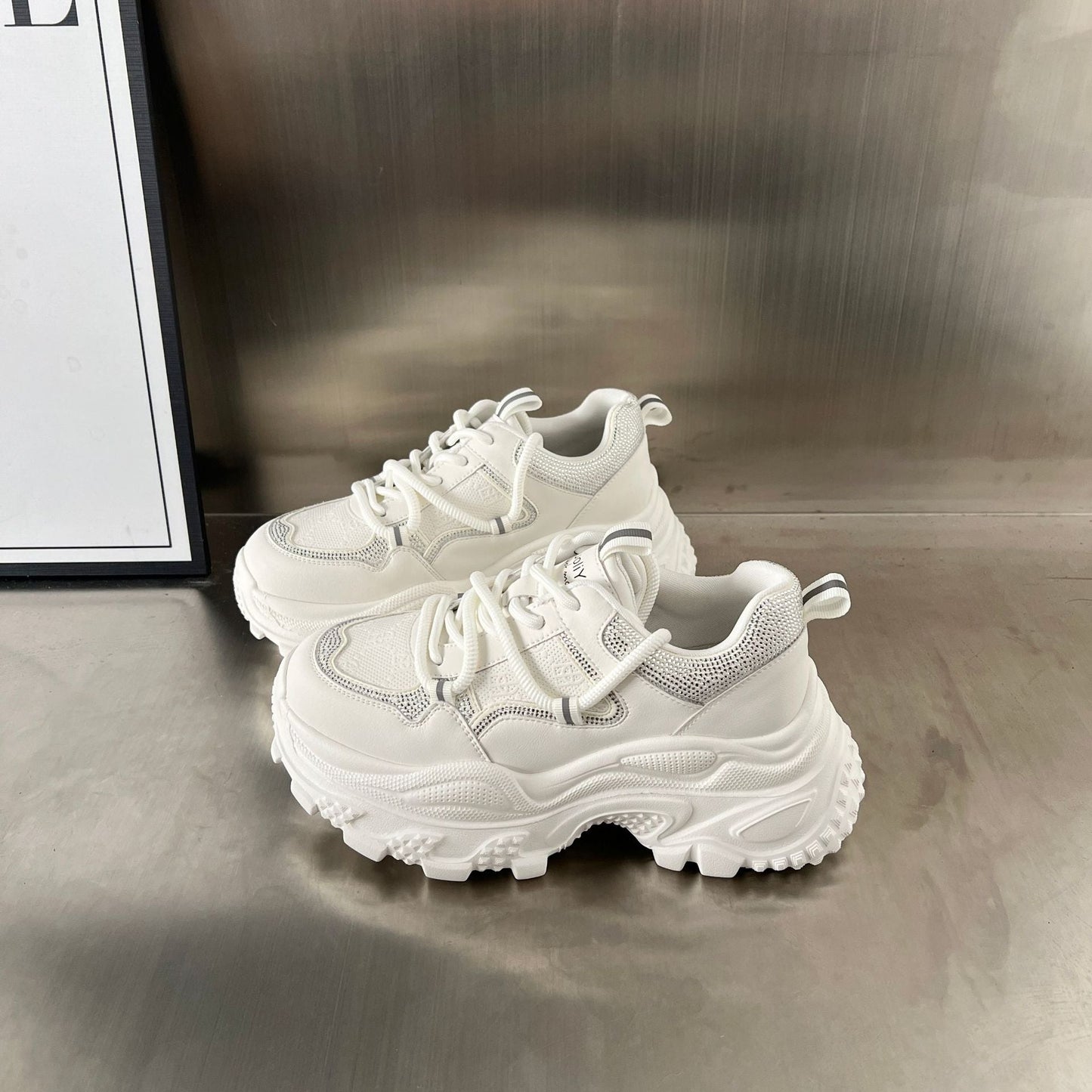 Damen Sneaker Sportlich Chunky atmungsaktiv Rutschfest - BerlinGlamour