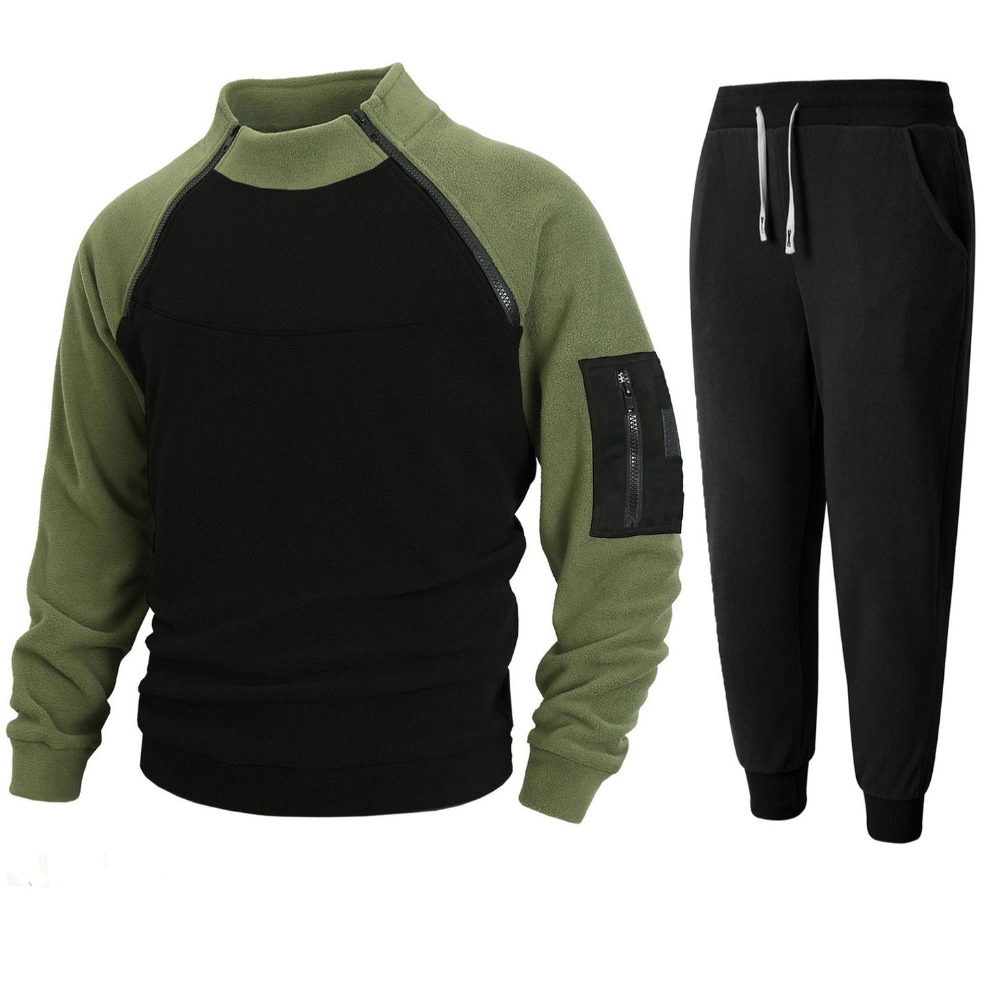 Herren Pullover Stehkragen Funktionsstoff Sportlich - BerlinGlamour