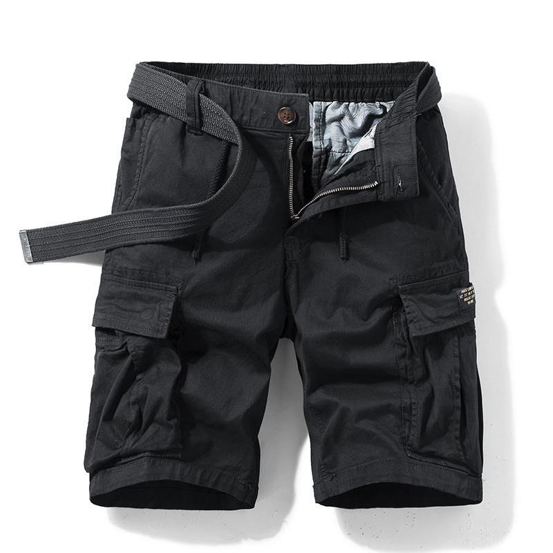 Herren Cargoshorts Urban Style mit Taschen und Verstellbaren Bund