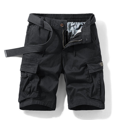 Herren Cargoshorts Urban Style mit Taschen und Verstellbaren Bund