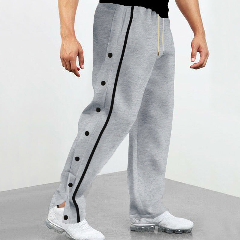 Bequeme Herren Sporthose Mit Knöpfen Sport Hose