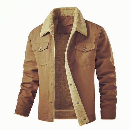 Herren Winterjacke Teddyfutter gefüttert Warm