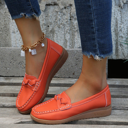 Damen Mokassinschuh Flechtendesign Elegantes Schuhwerk - BerlinGlamour