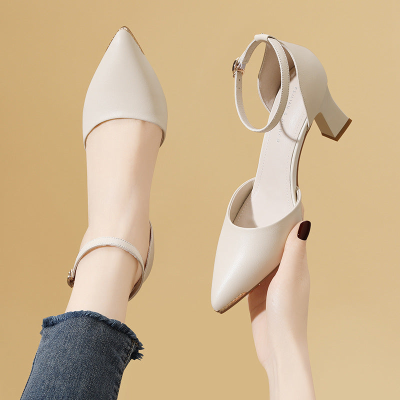 Damen Slingback Pumps Hoch Hacken Modisch Elegant
