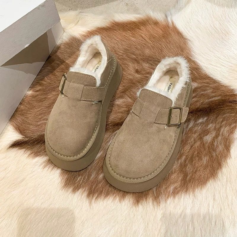 Damen Slipper Bequem Futter Elastisch Warm