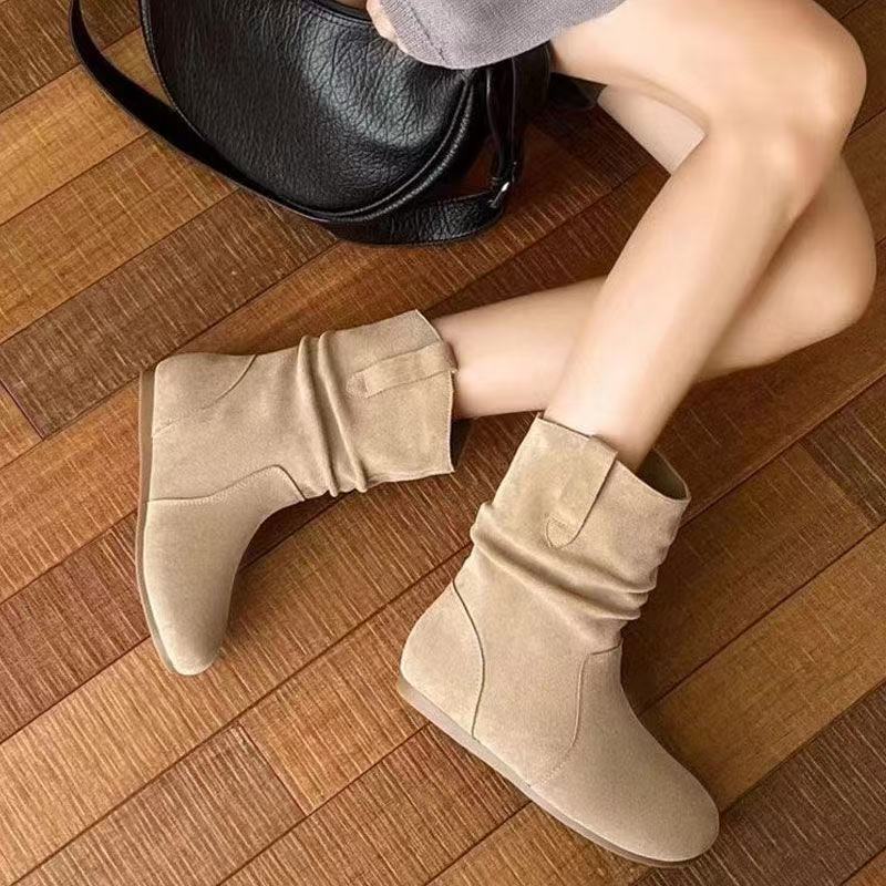 Damen Stiefel Bequem Lässig Schlupfdesign - BerlinGlamour