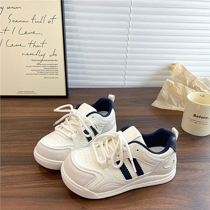 Damen Sneaker Bequem Kunstleder Weich