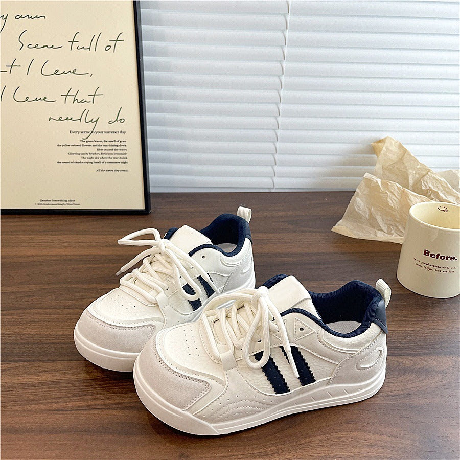Damen Sneaker Sportlich Bequem Modisch Weiße Schuhe