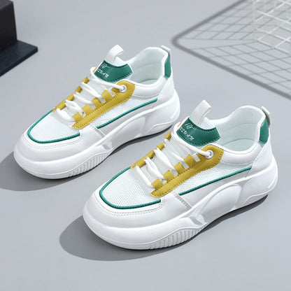 Damen Sneaker atmungsaktiv mit gepolsterter Laufsohle Modern