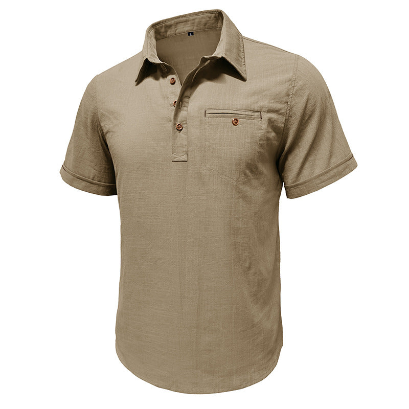 Herren Kurzarmhemd Sommer Modern Slimfit