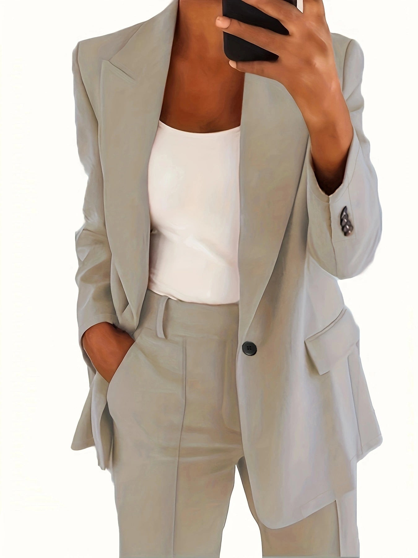 Damen Blazer Oversize Elegant Modern