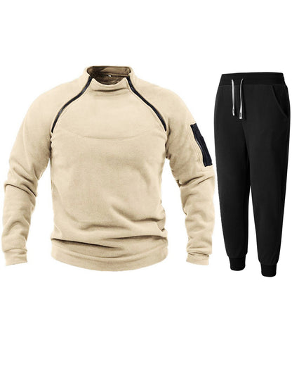 Herren Sportset Funktionspullover Jogginghose Set
