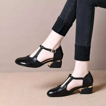 Damen Pumps mit geflochtenem Detail und hohem Absatz Elegant - BerlinGlamour
