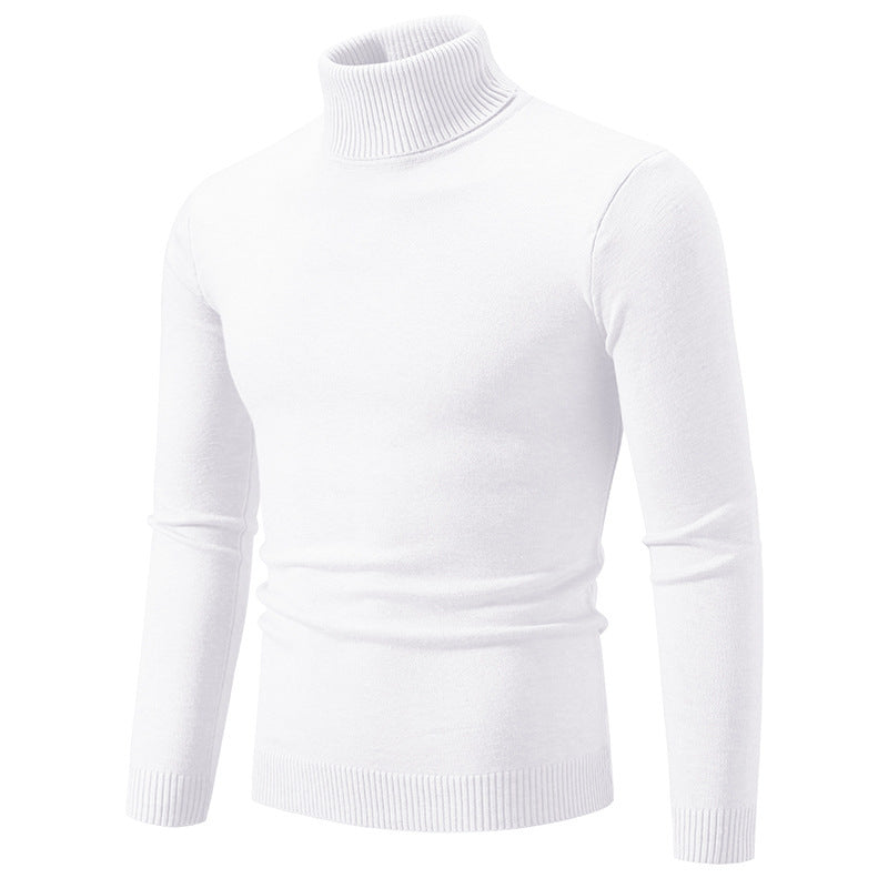 Herren Rollkragenpullover Feine Baumwolle Eleganter Style