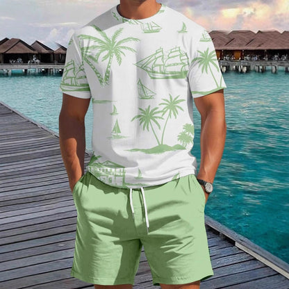 Herren Kurzarm-Shirt Maritim Relaxed Fit Sommer