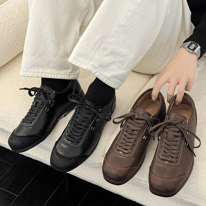 Damen Leder Schnürschuhe Elegante Mode Schuhe Frauen