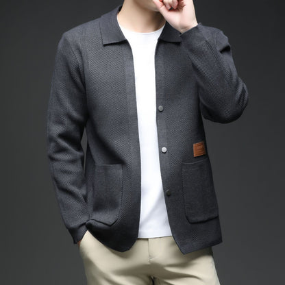 Herren Strickjacke Klassisch Leicht Modisch