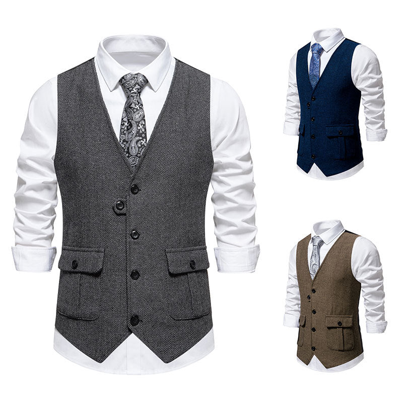 Herren Anzugweste Elegante Klassisch Modern