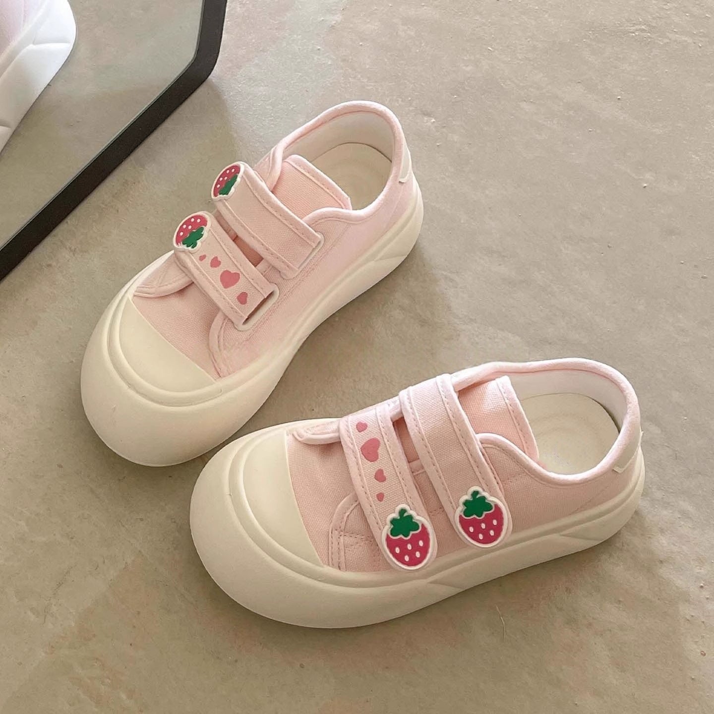 Damen Schuhe Bequem Klettverschluss Verstellbar