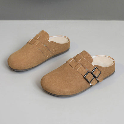 Damen Clogs Bequem Schnallen Schuhe Modern