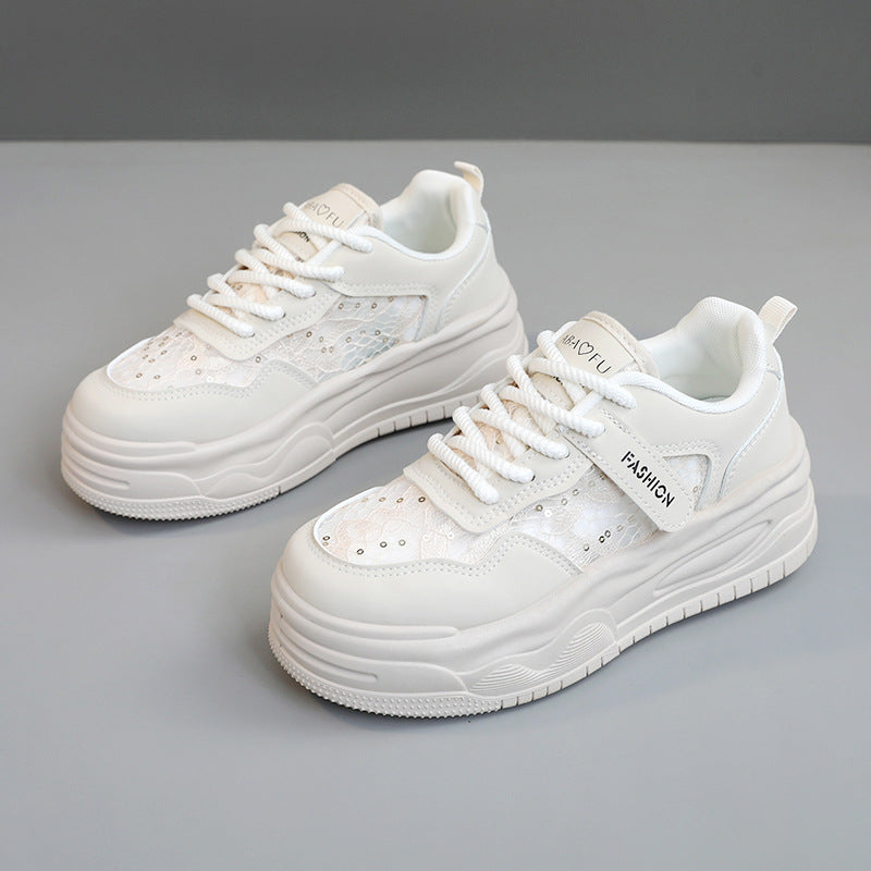 Damen Sneaker Modisch Komfortabel Mit Netzstoff