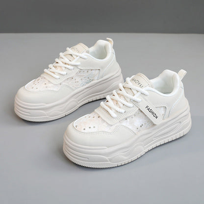 Damen Sneaker Modisch Komfortabel Mit Netzstoff