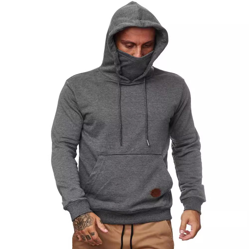 Herren Kapuzenpullover Gesichtsschutz Multifunktionsjacke Warm