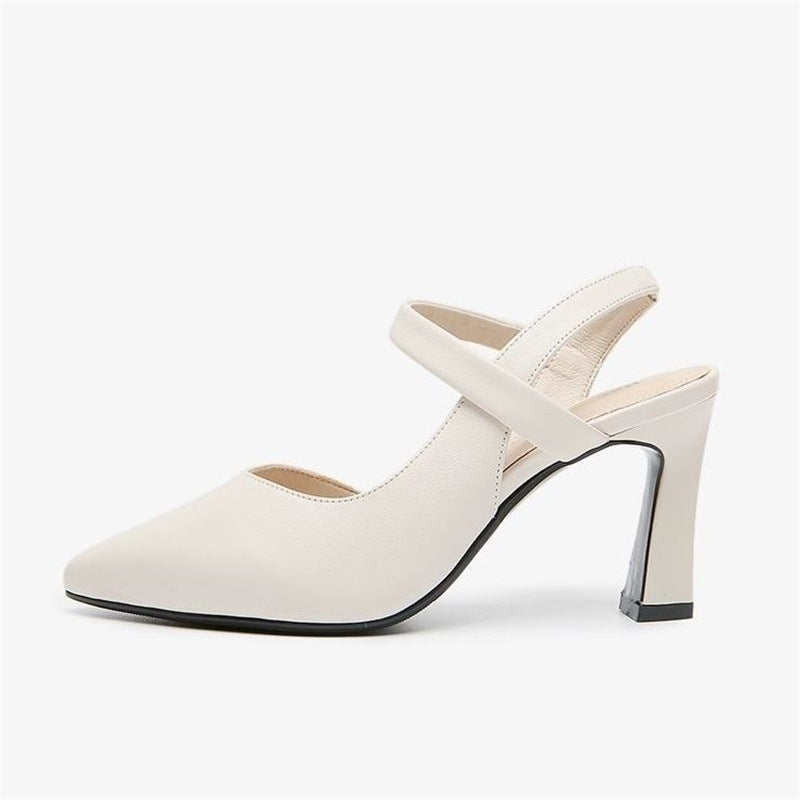 Damen Pumps Slingback High Heel Elegant Schwarze Schuhe