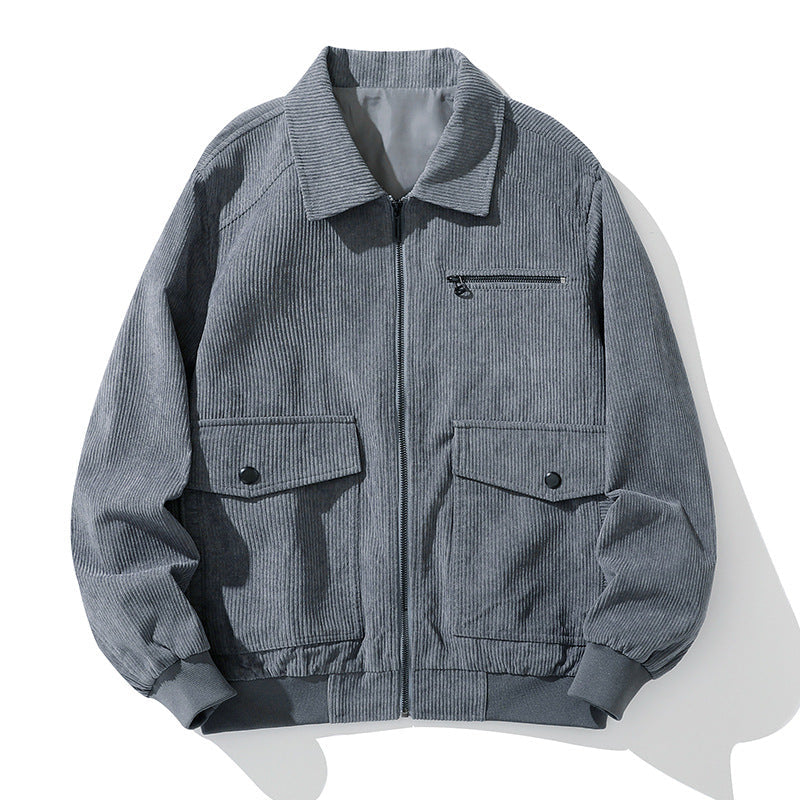 Herren Cordjacke Praktisch Mit Taschen Hochwertig