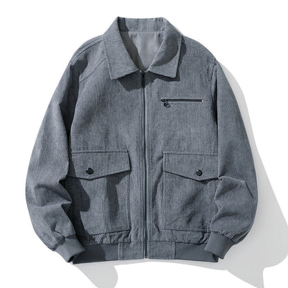Herren Cordjacke Praktisch Mit Taschen Hochwertig